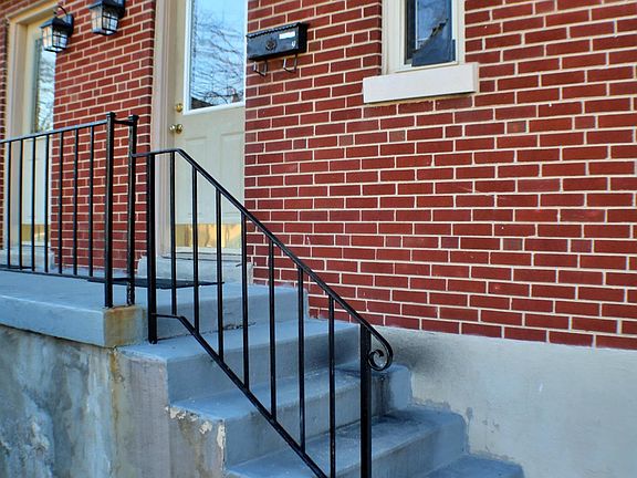 Door to the upstairs unit