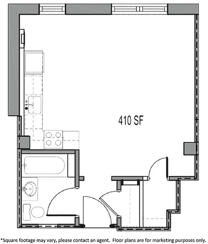 Floor plan STUDIO APT 8 & TIER 7
