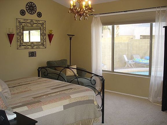 Large Master w/ pool view.