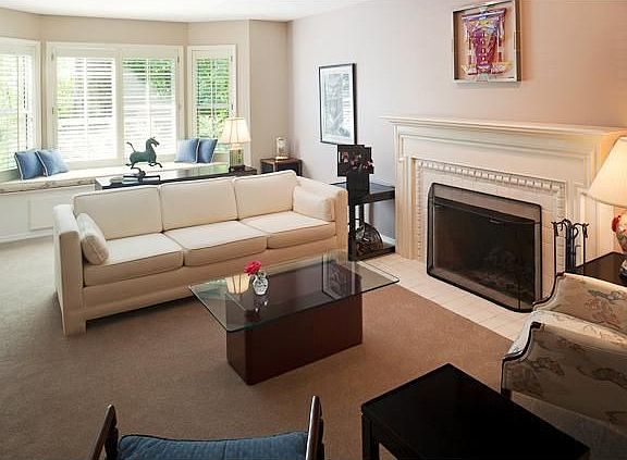 Formal Living Room with Fireplace
