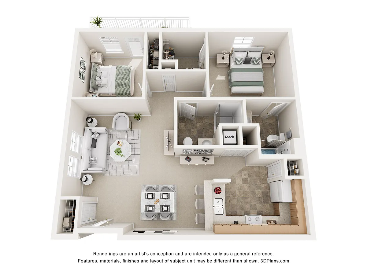 Floor plan 2 Bedroom