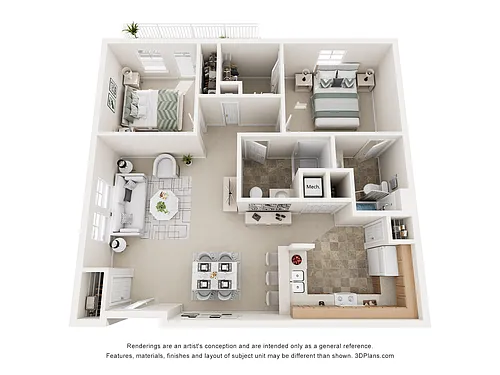 Floor plan 2 Bedroom