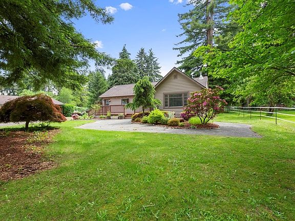 Front exterior and front yard.