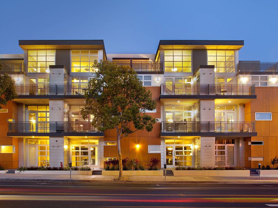 Enchanting Nightscape: Bixby Apartments Exterior View