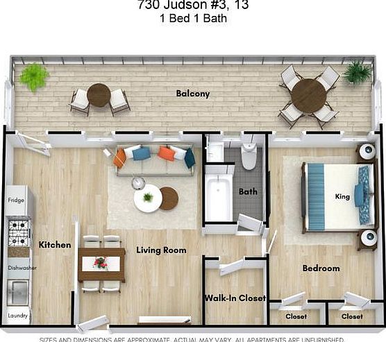 1st image of 730 Judson Ave APT 3