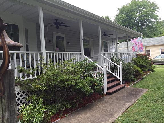 Looking down the front walk
