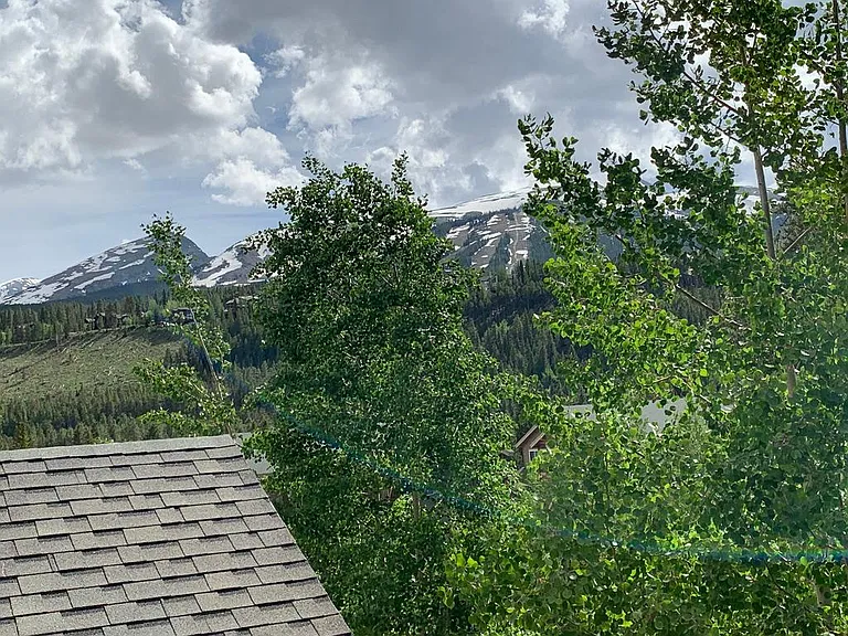 Ski area view from master