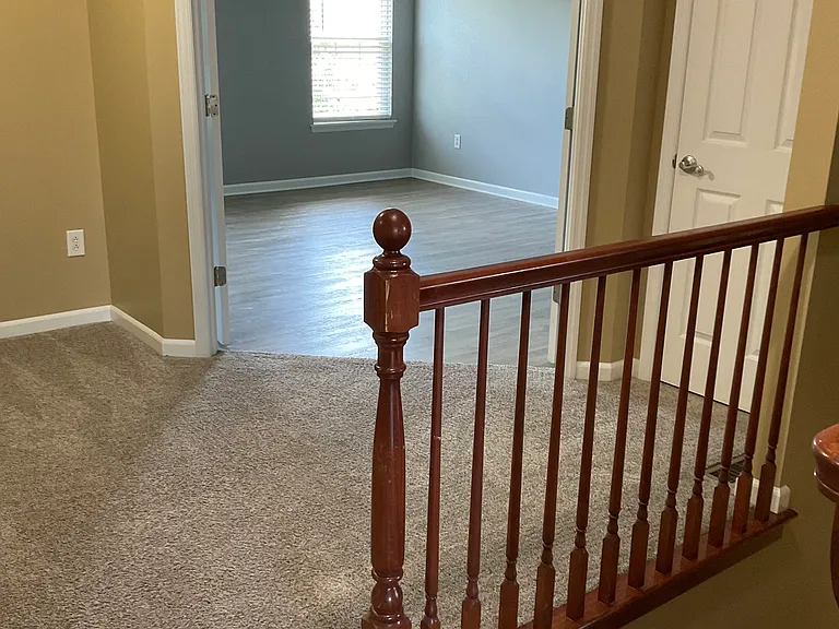 Master bedroom entrance with french double doors
