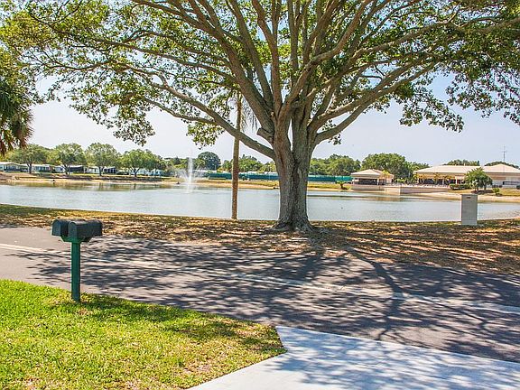 The lake across the street