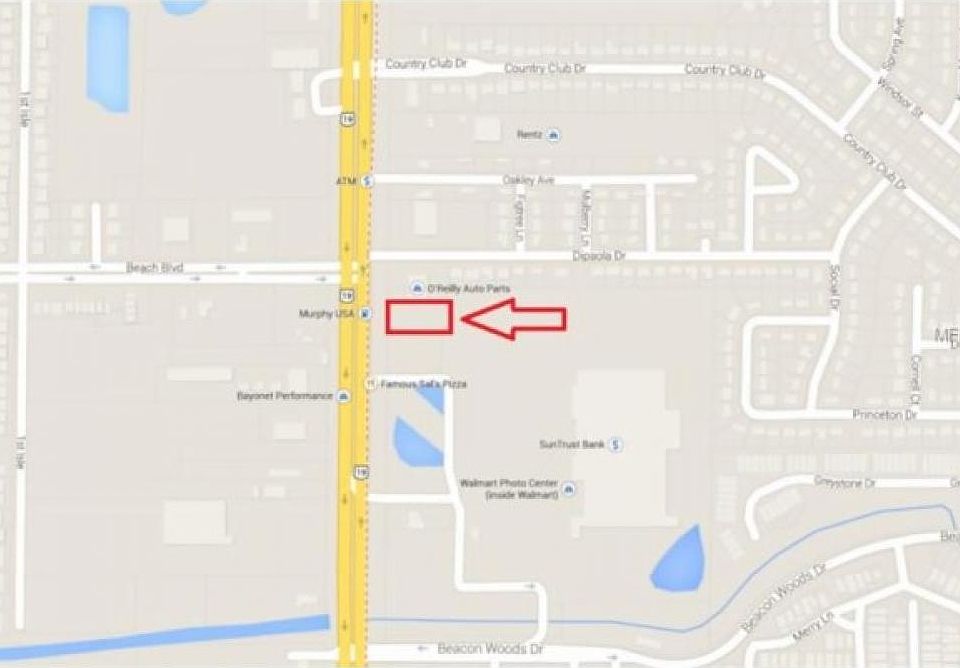 Map View of 1/4 mile radius