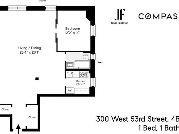 2nd image of 300 W 53rd St APT 4B