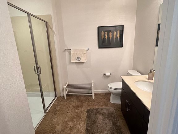 Attached bathroom ( first floor ) Recessed lights , upgraded vanity & medicine cabinet