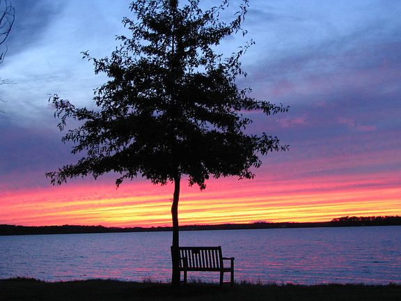 Western view sunset