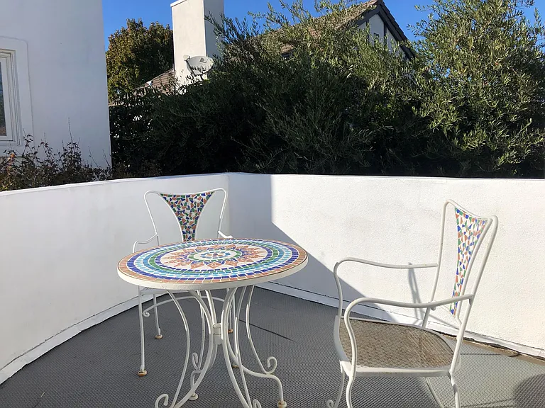 Other view of patio outside of bedroom