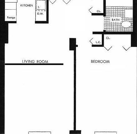 2nd image of 330 W 56th St APT 23D