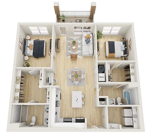 Floor plan 2B3