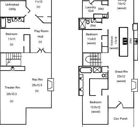 "Shotgun" Floor Plan