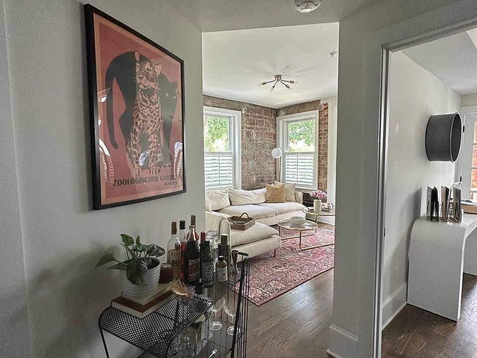 Hall to living room and bedroom