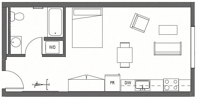 Floor plan Studio - S2