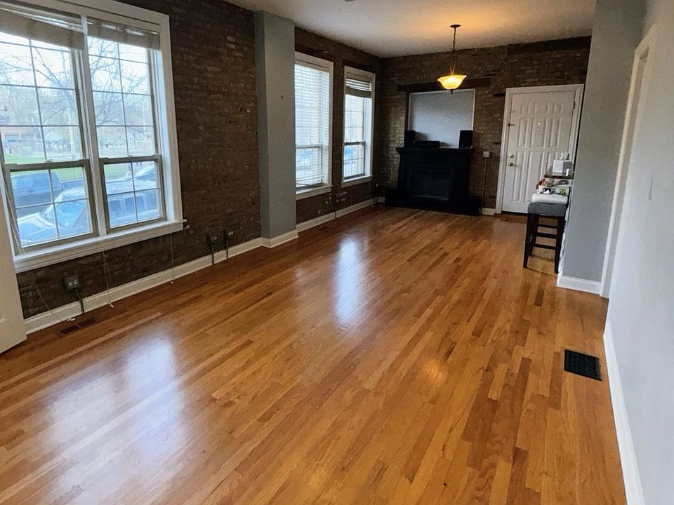Upon entering the apartment you are greated with hardwood floors and a great open concept.