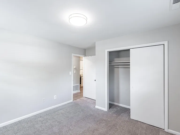 bedroom in a renovated 1 bedroom (we no longer put in carpet)