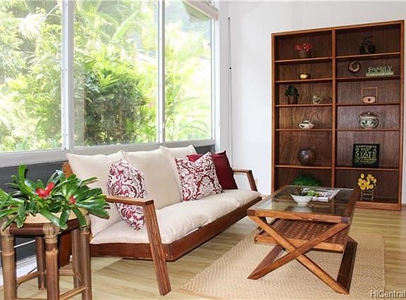 Family room adjacent to kitchen