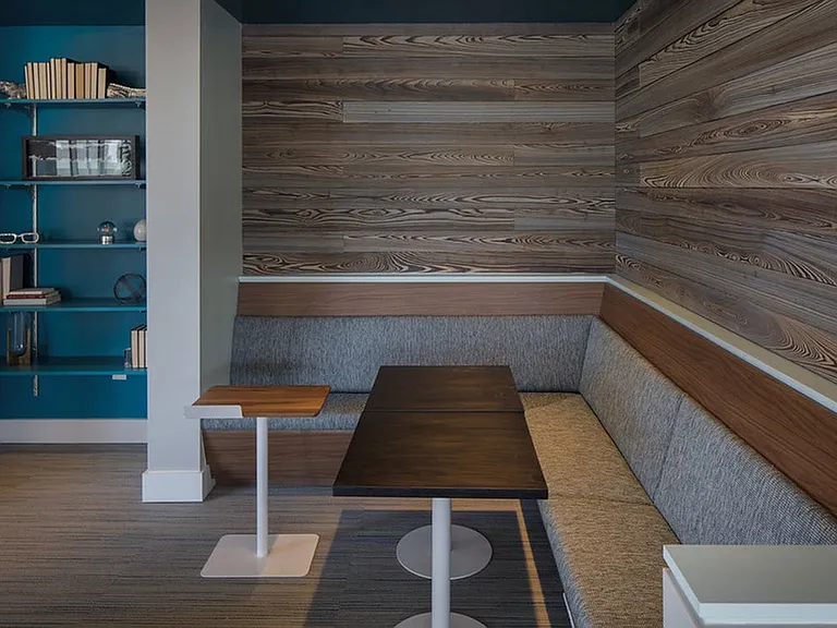 Clubroom with working or study spaces