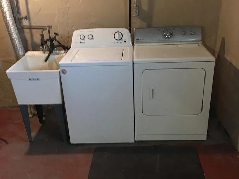 Washer and dryer in the basement
