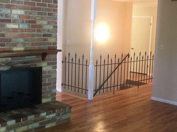 Double sided fireplace