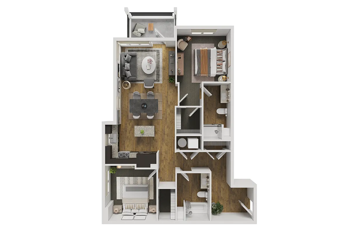 Floor plan 2X2 - C1
