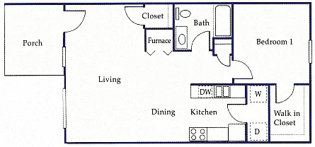 Floor plan One Bedroom