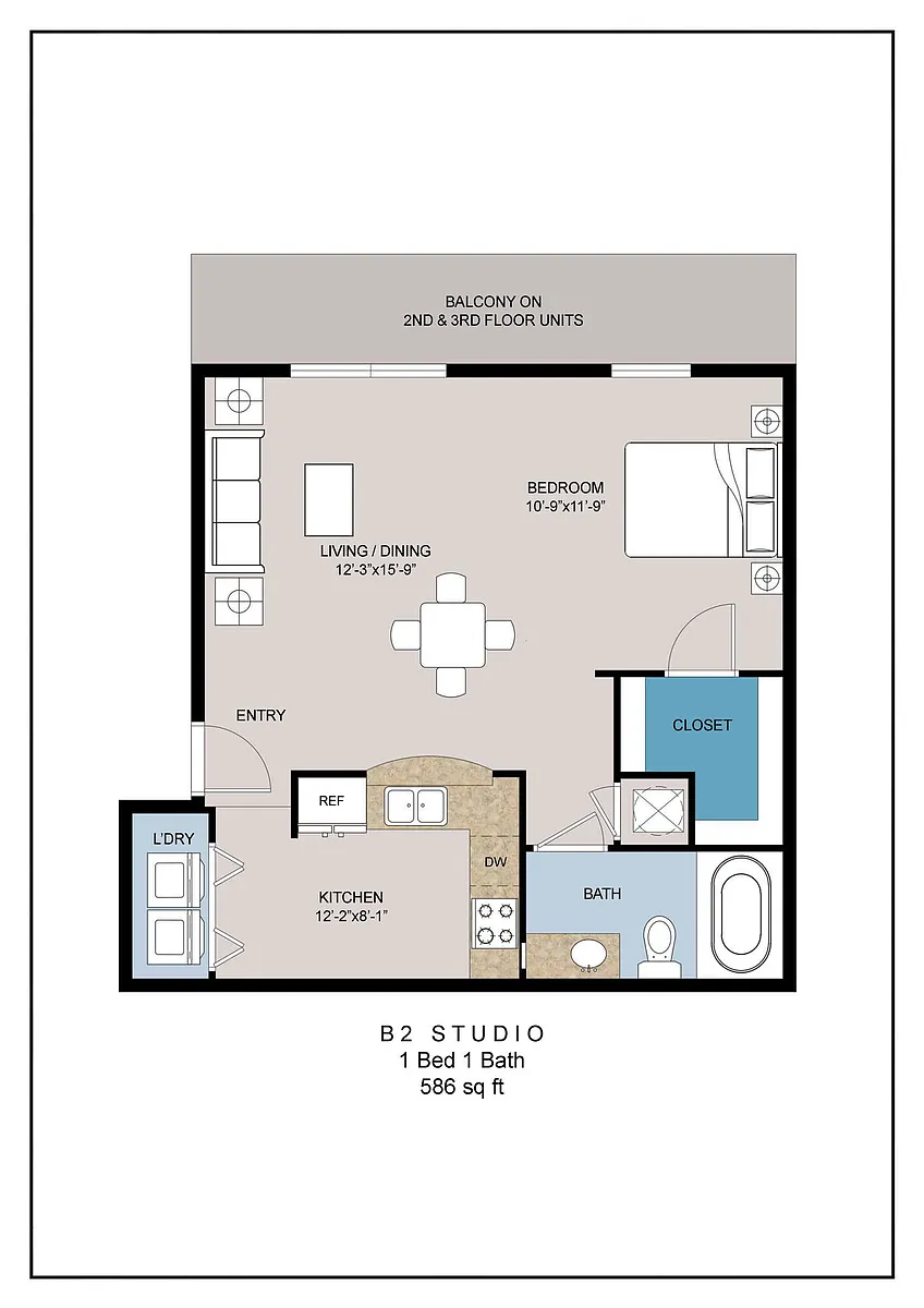 Floor plan B Studio