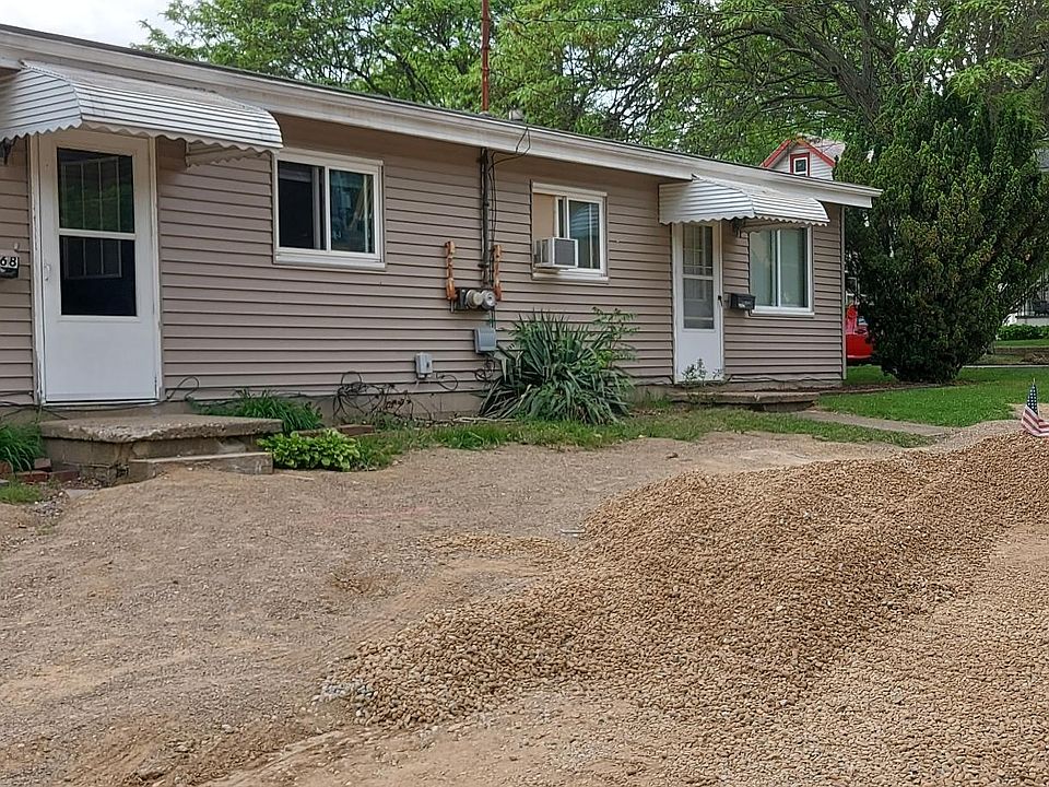 Front of the house. Notice, 2 units