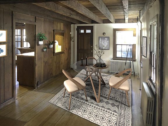 virtually staged dining area