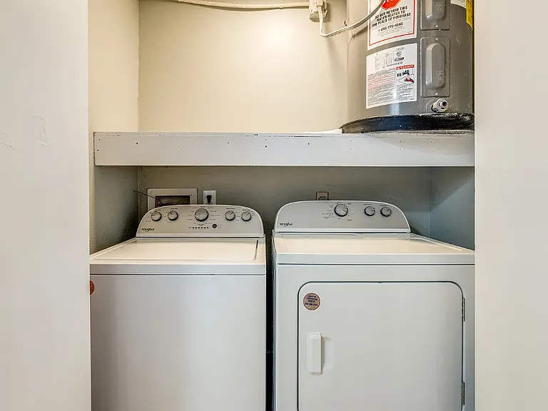 Washer and dryer included