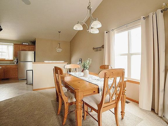Dining area upstairs.