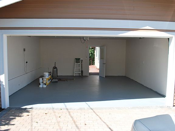 Finished garage