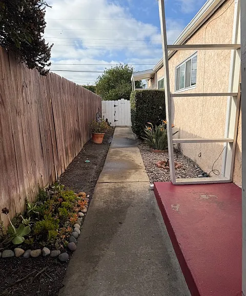 Side Path to Front Door