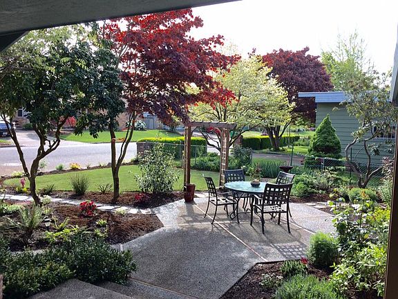 front courtyard and lawn