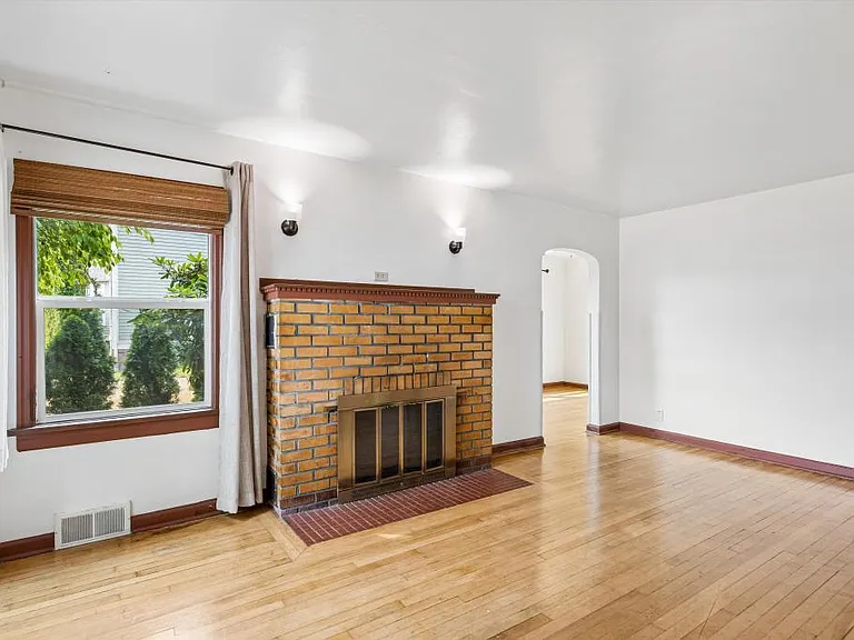 View of living room from front door