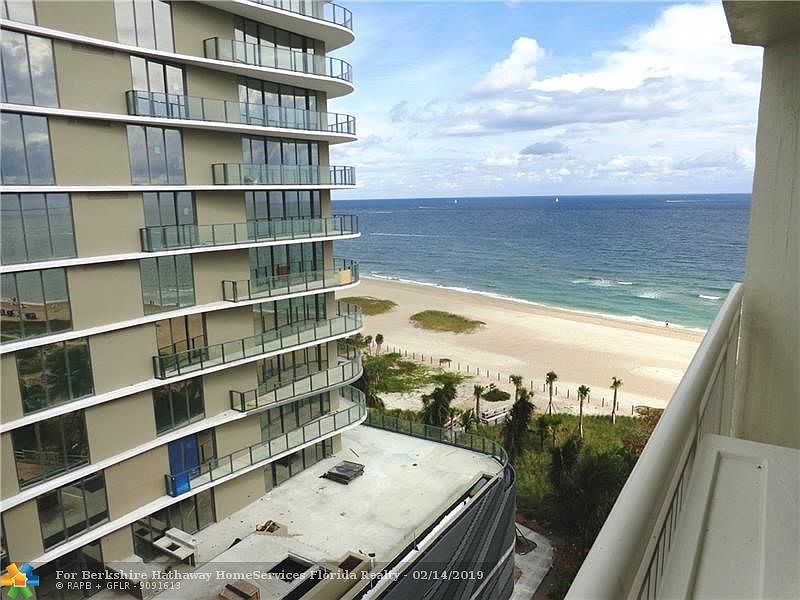 Ocean view from one of 2 balconies.