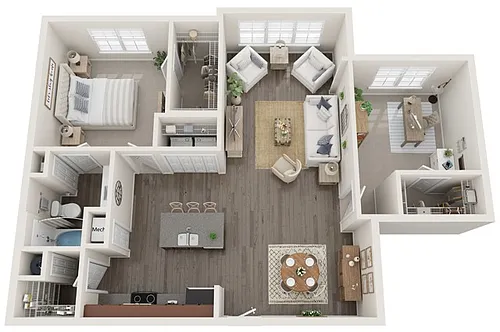 Floor plan The Collins Deluxe with a Den