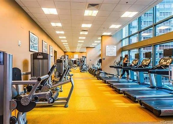 Fitness Center, with Top-of-the-Line Equipment_and a View.