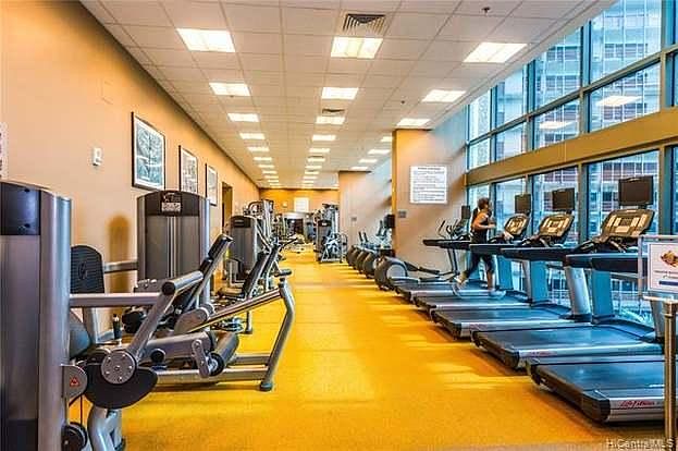 Fitness Center, with Top-of-the-Line Equipment_and a View.
