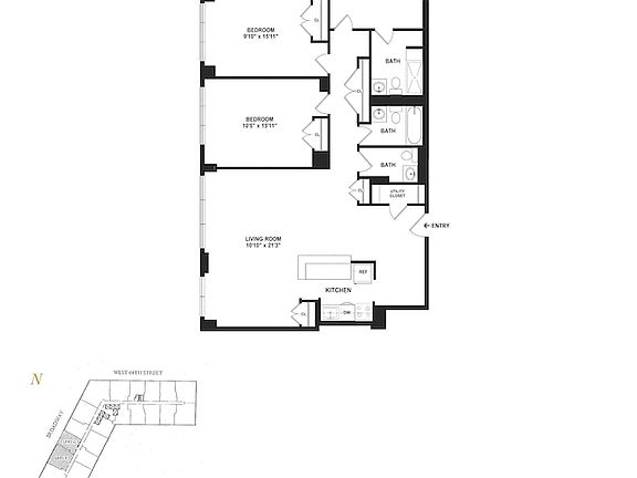 2nd image of 20 W 64th St APT 25FG