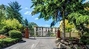 Gated Parking Entrance