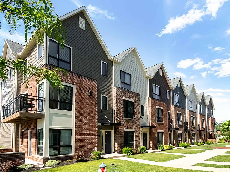 Front of townhome