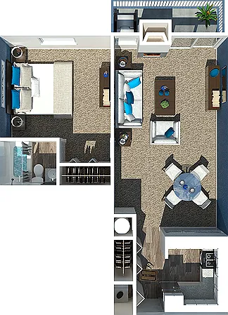 One Bedroom | One Bathroom One Bedroom | One Bathroom