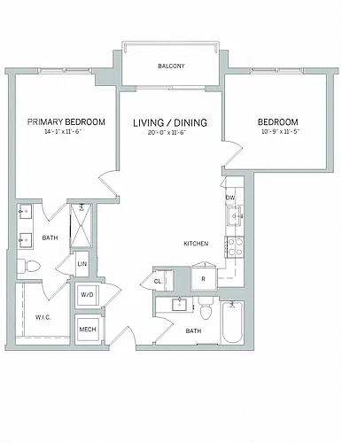 Floor plan B04W