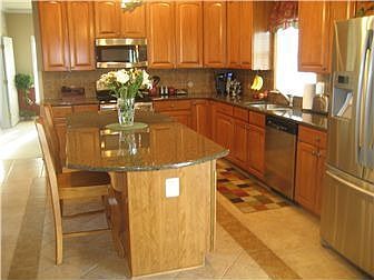 New Kitchen- Granite, Island, Stainless Steel Appl